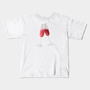 wine glasses Kids T-Shirt